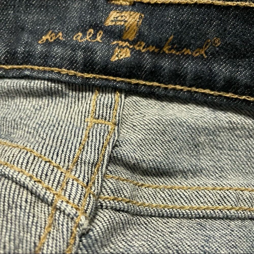 7 for All Mankind distressed bootcut jeans - Picture 12 of 16